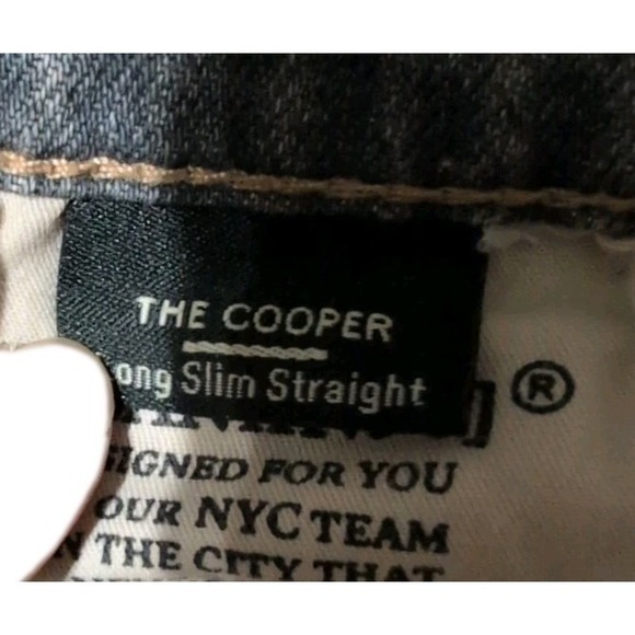 Blank NYC The Cooper Long Slim Straight Gray Tuxedo Size 27 - Picture 7 of 7